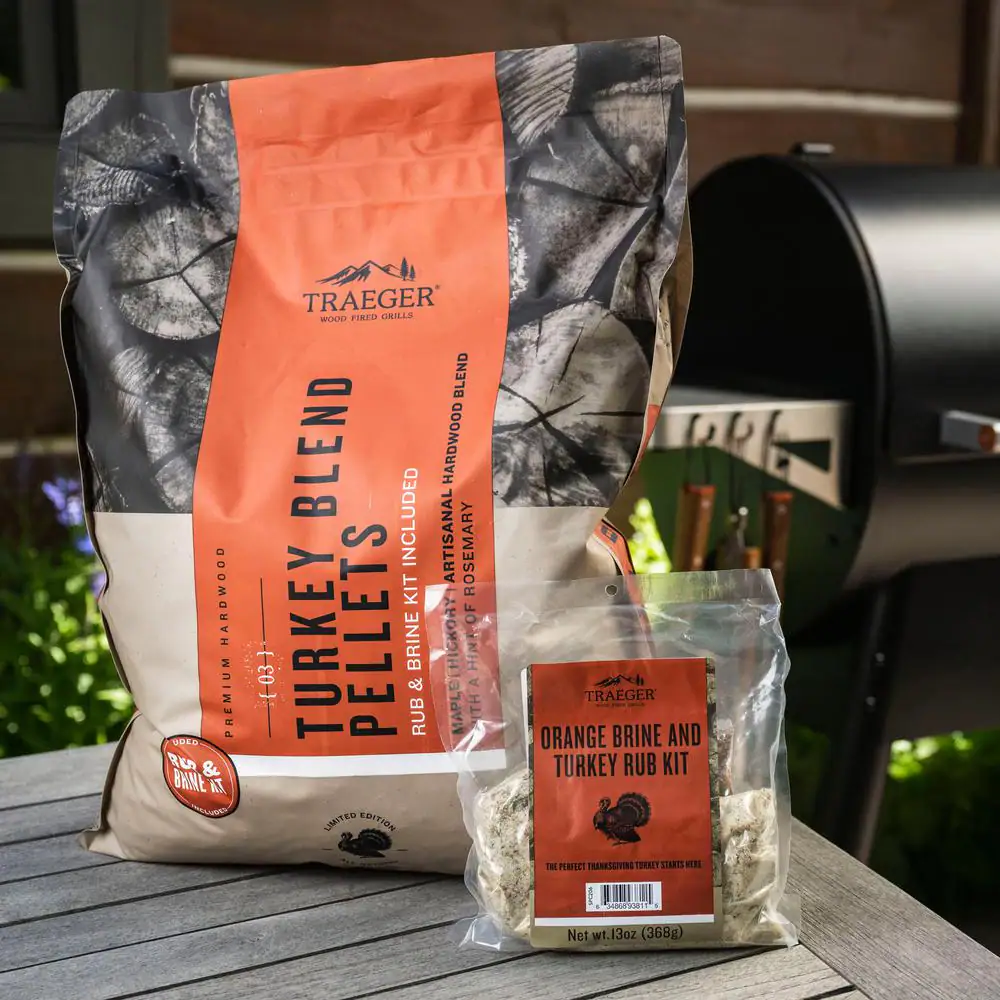 Limited Edition Turkey Blend Hardwood Pellets?w/ Orange Brine & Turkey Rub Kit