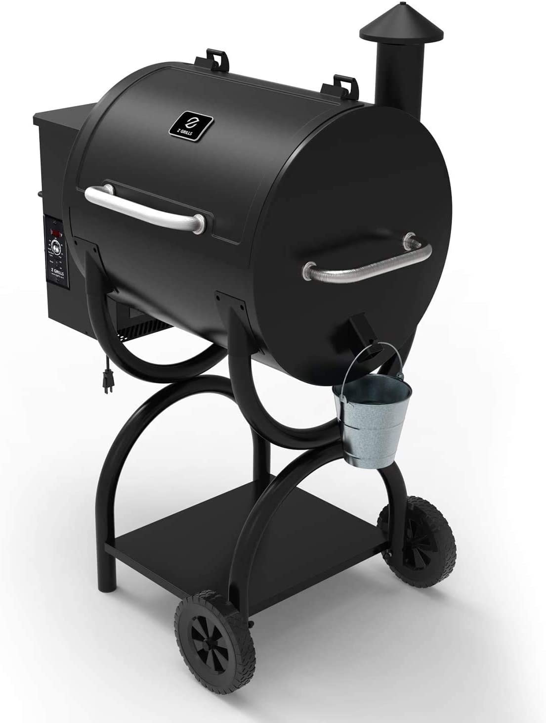 Z GRILLS ZPG-550A 2022 New Model Wood Pellet Grill & Smoker 6 in 1 BBQ Grill Auto Temperature Control, 590 sq in Black