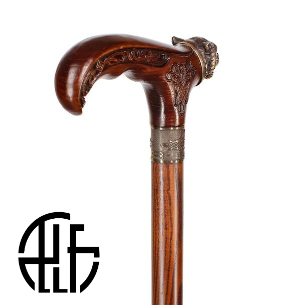 Tiger Walking Stick Cane wood