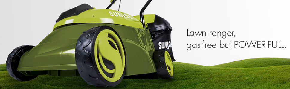 Sun Joe MJ401E-PRO Electric Lawn Mower w/Collapsible Handle, 3-Position Height Control, 10.6-Gallon Bag and Side Discharge Chute, 14 /13 Amp, Green