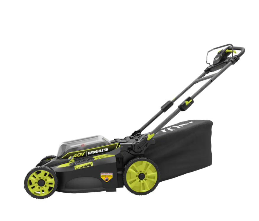 40V Brushless 20 in. Walk Behind Self-Propelled Mower/String Trimmer/Leaf Blower with (2) Batteries and (2) Chargers
