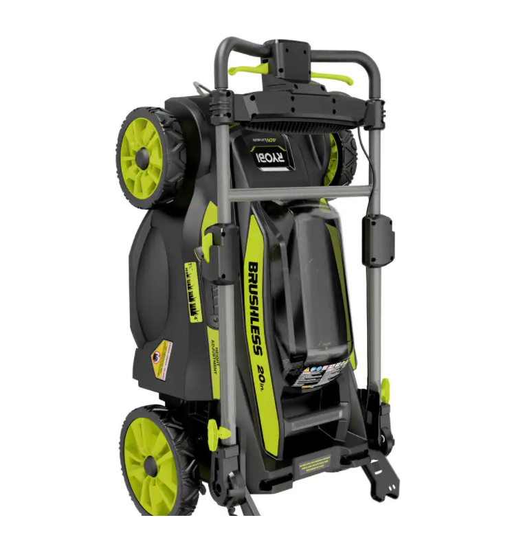 40V Brushless 20 in. Walk Behind Self-Propelled Mower/String Trimmer/Leaf Blower with (2) Batteries and (2) Chargers