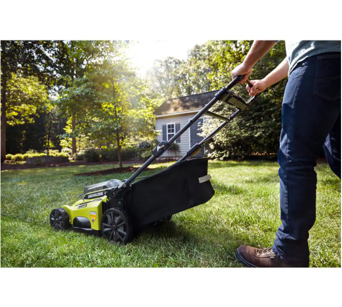 40V Brushless 20 in. Cordless Battery Walk Behind Push Lawn Mower & Trimmer with 6.0 Ah Battery & Charger save $320