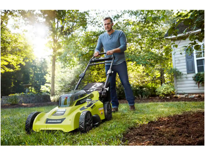 40V Brushless 20 in. Cordless Battery Walk Behind Push Lawn Mower & Trimmer with 6.0 Ah Battery & Charger save $320