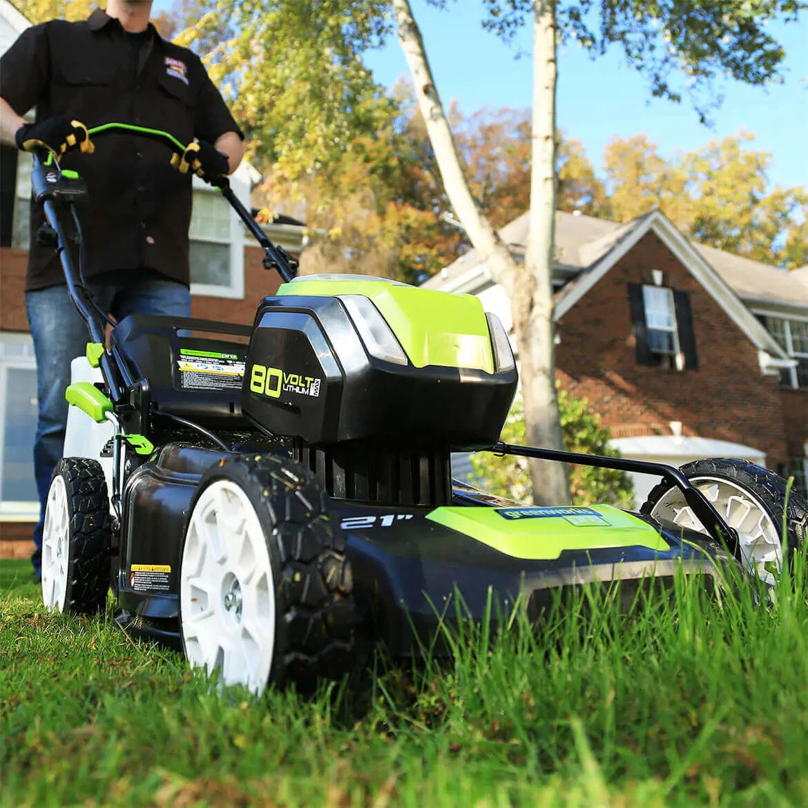 80-Volt 21-Inch 3-in-1 Cordless Lawn Mower Kit