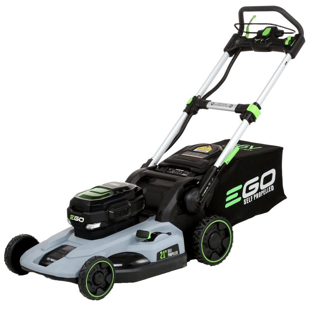 EGO Power+ LM2101 21-Inch 56-Volt Lithium-ion Cordless Lawn Mower 5.0Ah Battery and Rapid Charger Included Mower Kit / 21-In.