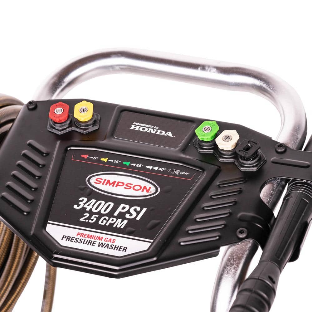 Aluminum 3400 PSI 2.5 GPM Gas Cold Water Pressure Washer with HONDA GX200 Engine