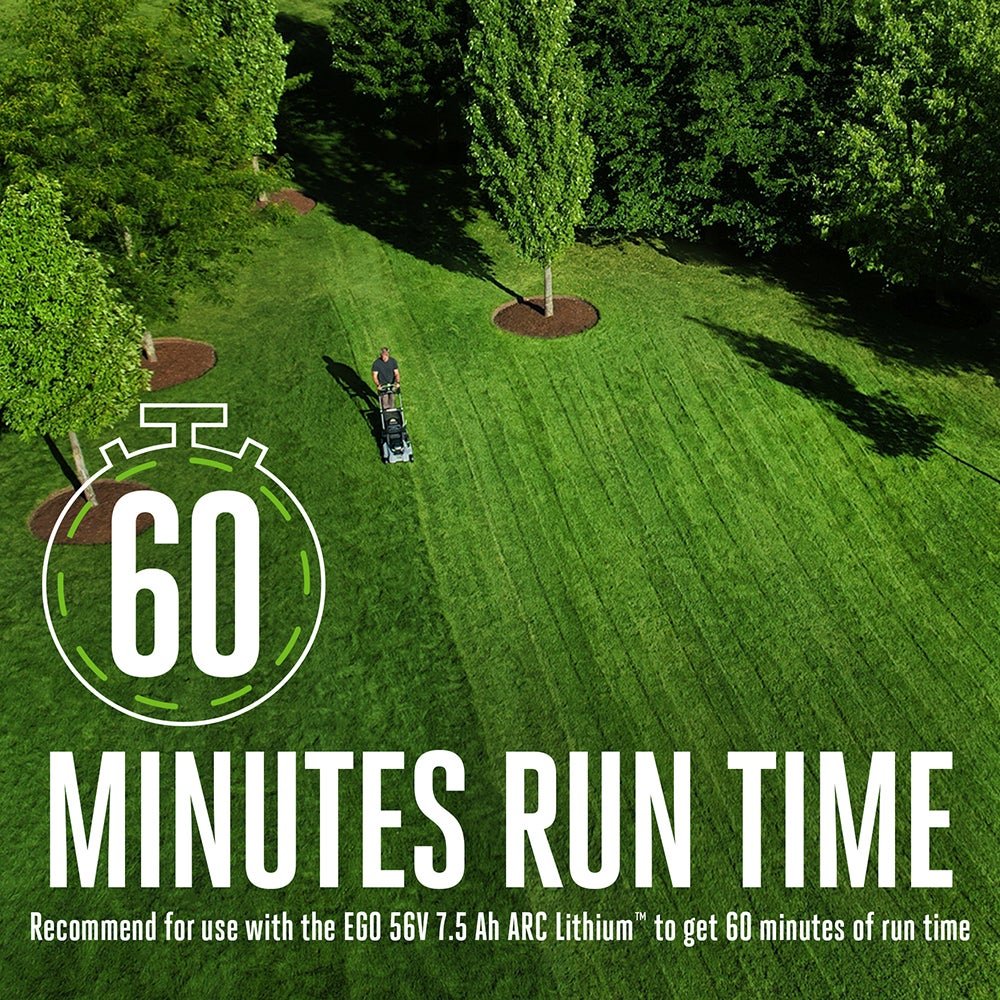 EGO Power+ LM2101 21-Inch 56-Volt Lithium-ion Cordless Lawn Mower 5.0Ah Battery and Rapid Charger Included Mower Kit / 21-In.