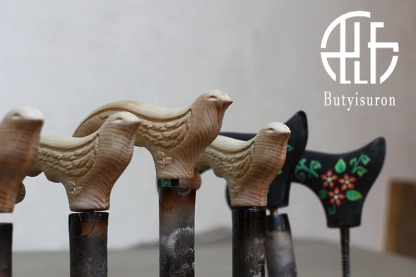 Swallow Bird Wooden Cane Walking Stick