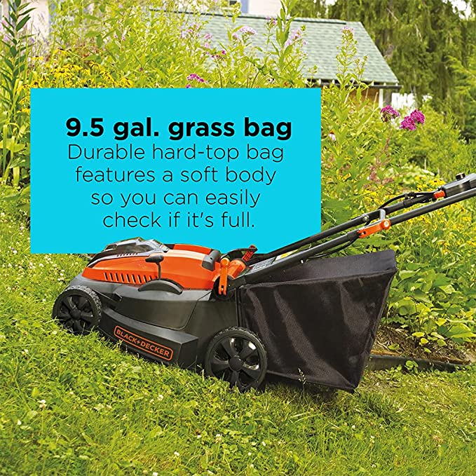 BLACK+DECKER 40V MAX* Cordless Lawn Mower, 16-Inch (CM1640)