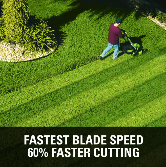 PRO 25 in. 60V Battery Self Propelled Walk-Behind Lawn Mower with (2) 4.0 Ah Batteries and Charger