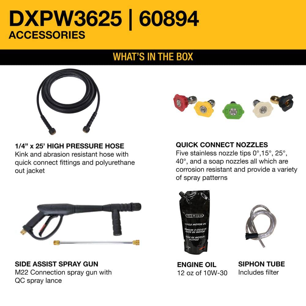 3600 PSI 2.5 GPM Gas Cold Water Professional Pressure Washer with HONDA GX200 Engine