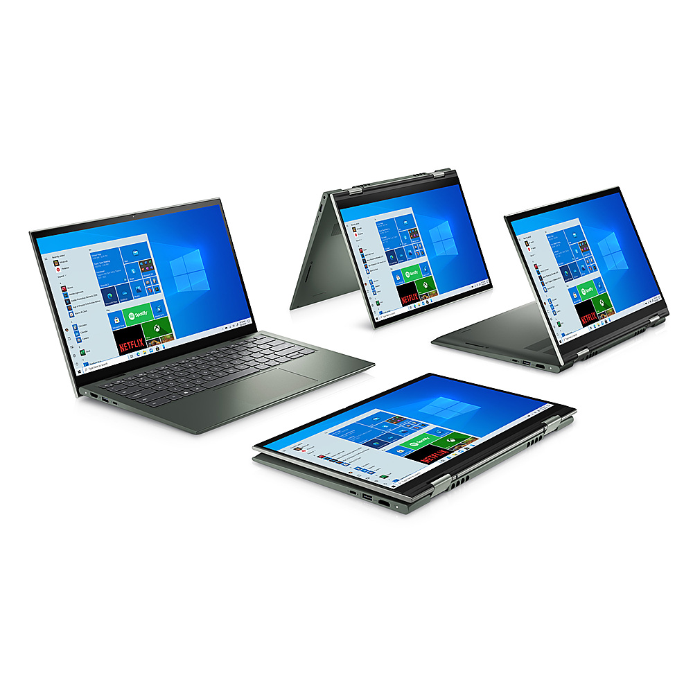 Dell - Inspiron 7415 14" FHD 2-in-1 Touch-Screen Laptop - AMD Ryzen 7 - 16GB Memory - 512GB SSD - Green