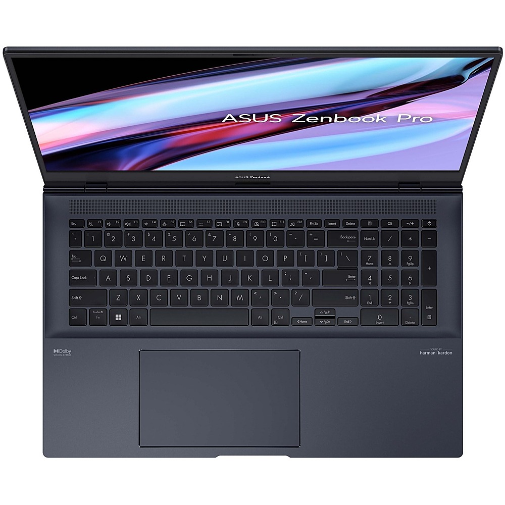 ASUS - Zenbook Pro 17 UM6702 17.3" Laptop - AMD Ryzen 7 - Memory - 512 GB SSD - Tech Black