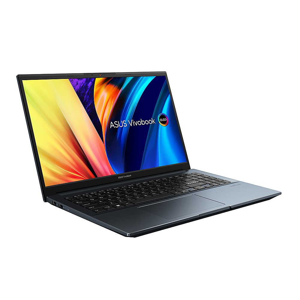 ASUS - Vivobook Pro 15.6" Laptop - AMD Ryzen 7 with 16GB Memory - NVIDIA GeForce RTX 3050 - 512GB SSD - Quiet Blue