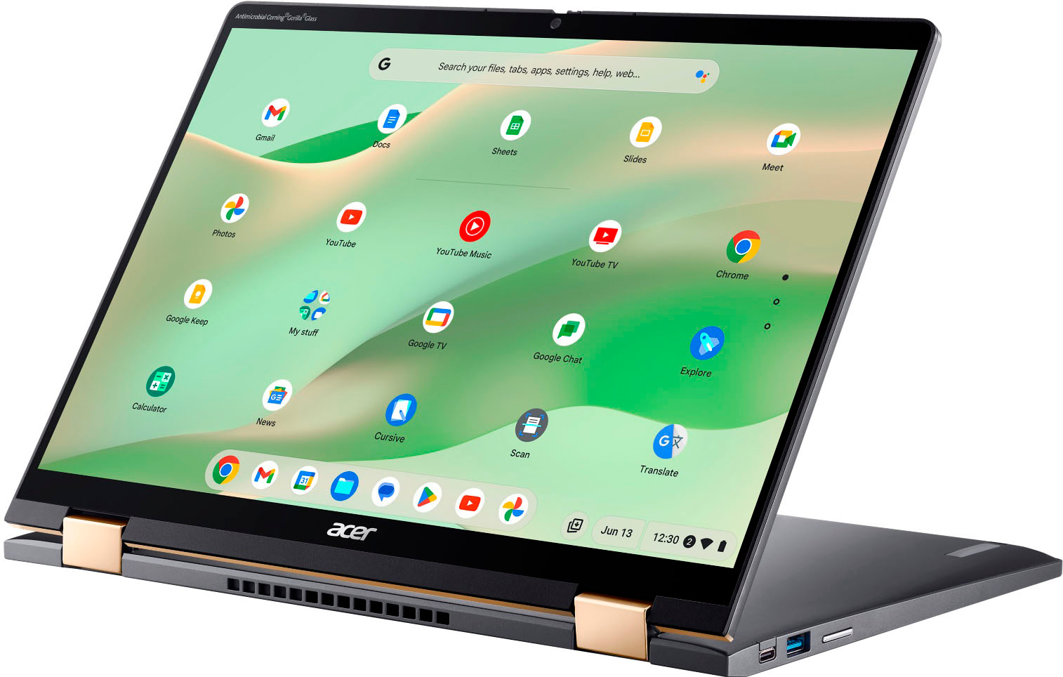 Acer - Chromebook Spin 714 Intel Evo Laptop - 14" 1920 x 1200 2-in-1 Touch - Intel i5-1335U – 8GB LPDDR4X – 256GB SSD–Wi-Fi 6E - Steel Gray