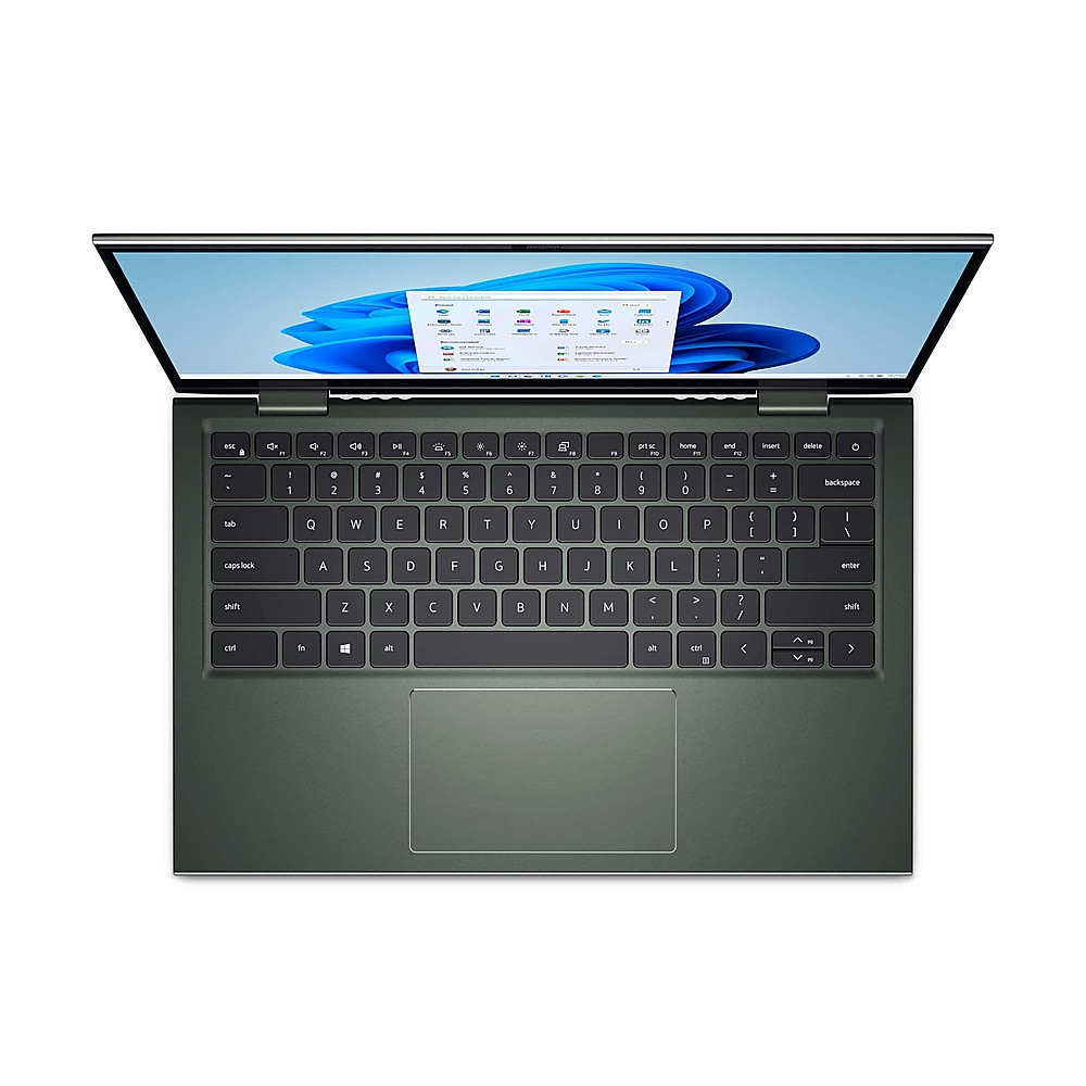Dell - Inspiron 7415 14" FHD 2-in-1 Touch-Screen Laptop - AMD Ryzen 5 - 8GB Memory - AMD Radeon UMA - 256GB SSD - Green