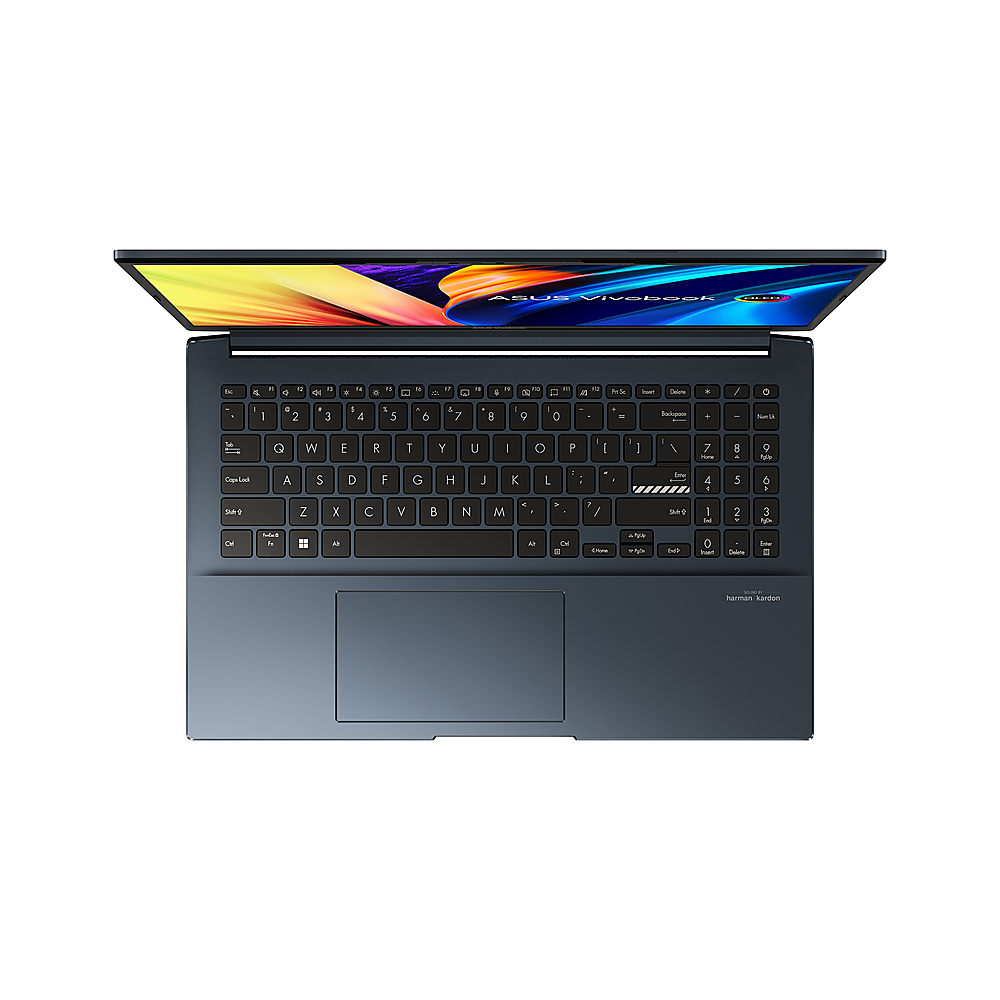 ASUS - Vivobook Pro 15.6" Laptop - AMD Ryzen 7 with 16GB Memory - NVIDIA GeForce RTX 3050 - 512GB SSD - Quiet Blue