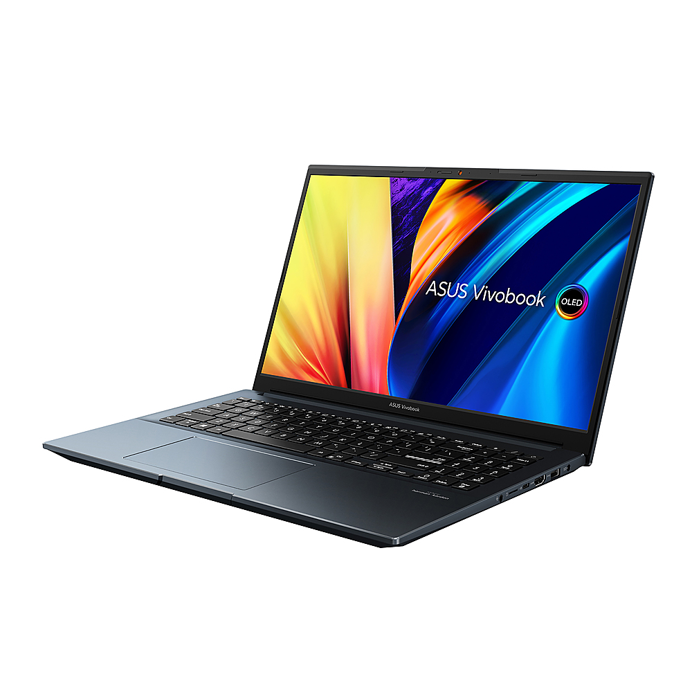 ASUS - Vivobook Pro 15.6" Laptop - AMD Ryzen 7 with 16GB Memory - NVIDIA GeForce RTX 3050 - 512GB SSD - Quiet Blue