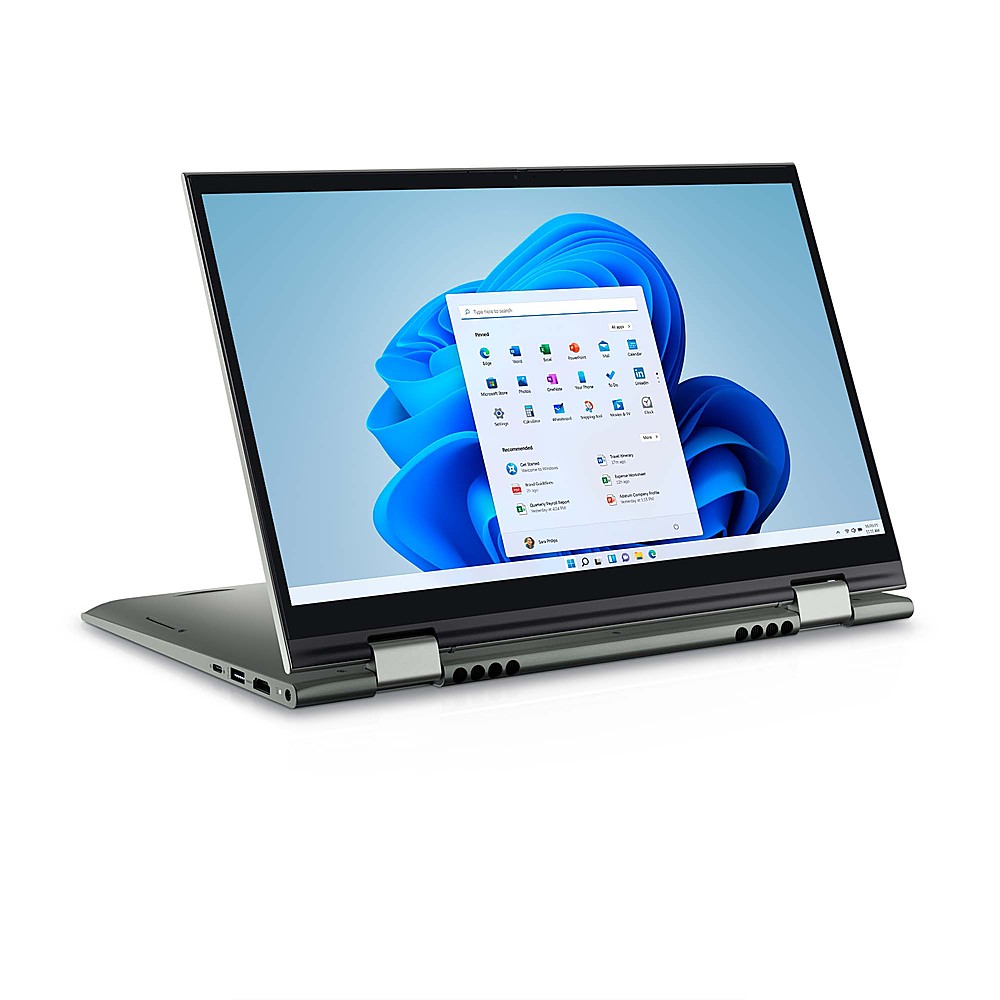 Dell - Inspiron 7415 14" FHD 2-in-1 Touch-Screen Laptop - AMD Ryzen 5 - 8GB Memory - AMD Radeon UMA - 256GB SSD - Green