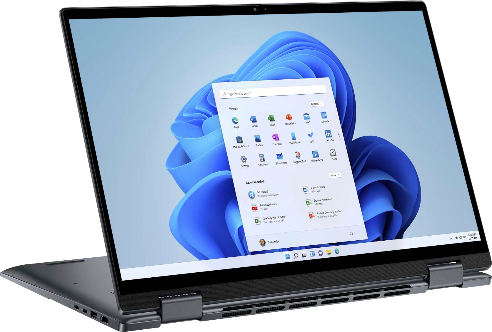 Dell - Inspiron 16.0" 2-in-1 Touch Laptop - AMD Ryzen 5 7530U - 16GB Memory - 512GB SSD - Dark River Blue