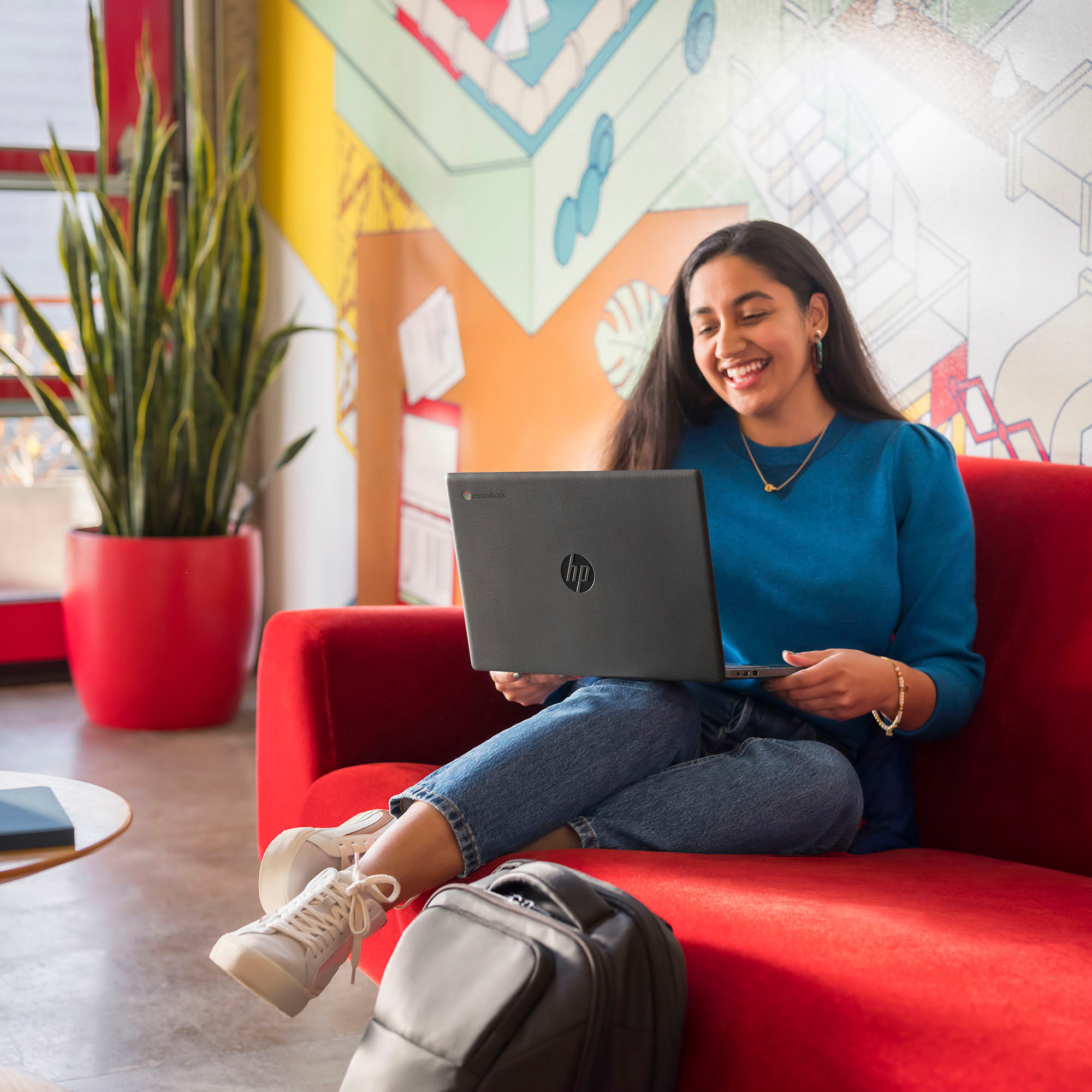 HP - 14" Chromebook - Intel Celeron - 4GB Memory - 64GB eMMC - Modern Gray