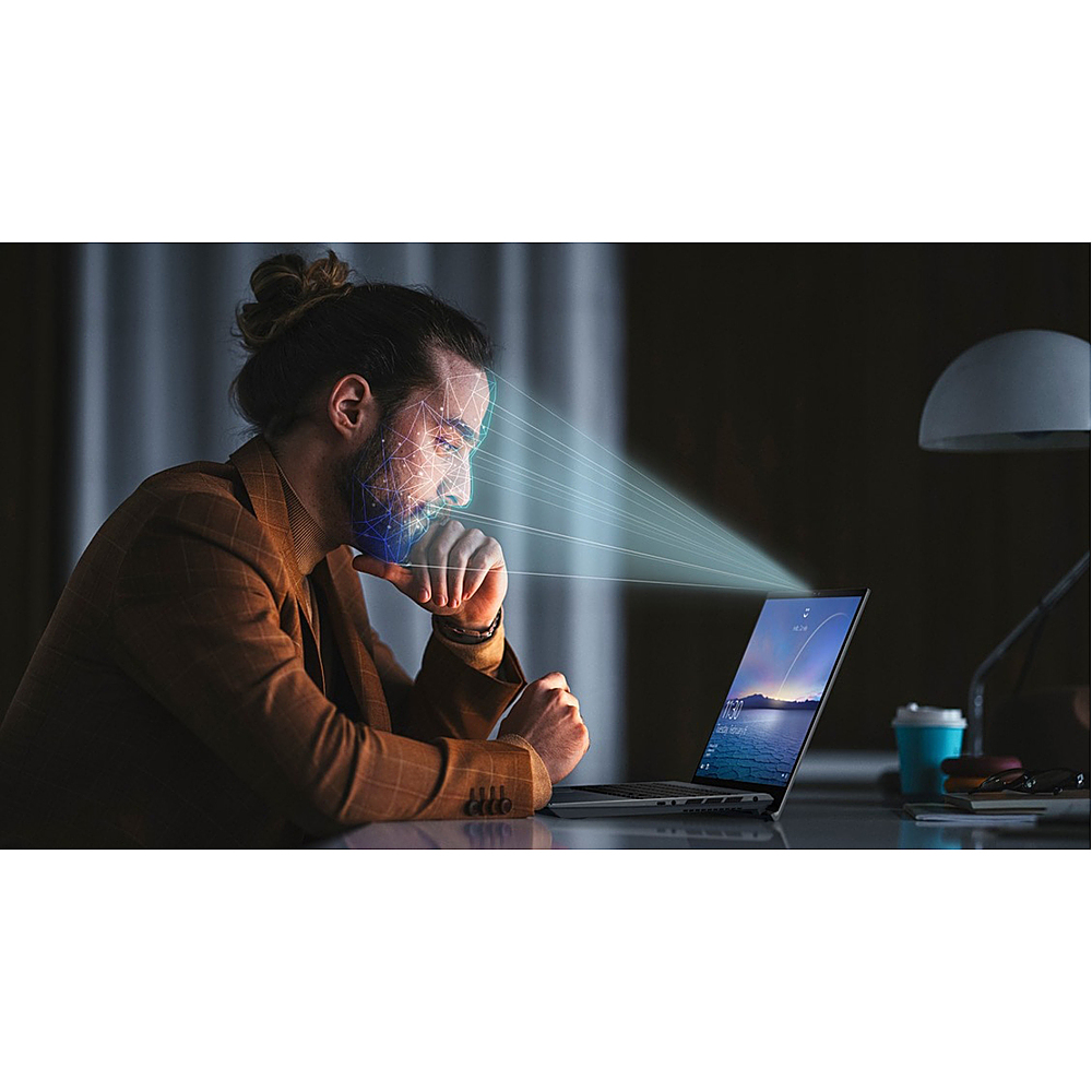 ASUS - ZenBook Pro 15.6" Touch-Screen Laptop - AMD Ryzen 9 - 16 GB Memory - NVIDIA GeForce RTX 3050 Ti - Pine Gray