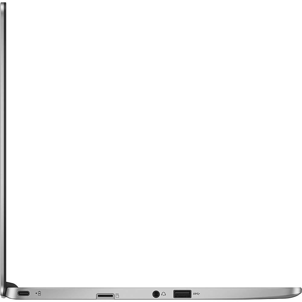 ASUS - 14" Chromebook - Intel Celeron - 4GB Memory - 32GB eMMC Flash Memory - Silver