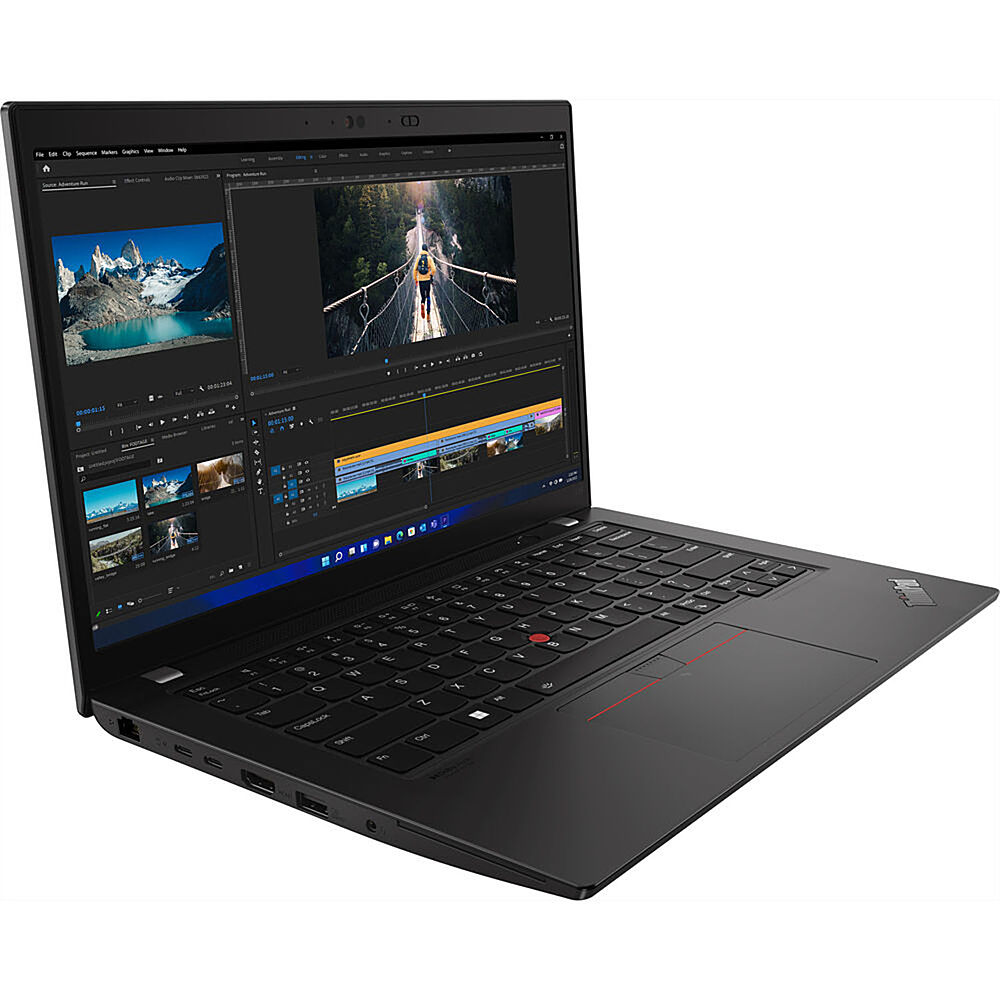 Lenovo - ThinkPad L14 Gen 3 14" Touch-Screen Notebook - AMD Ryzen 5 PRO 5675U - 8GB Memory - 256GB SSD - Thunder Black