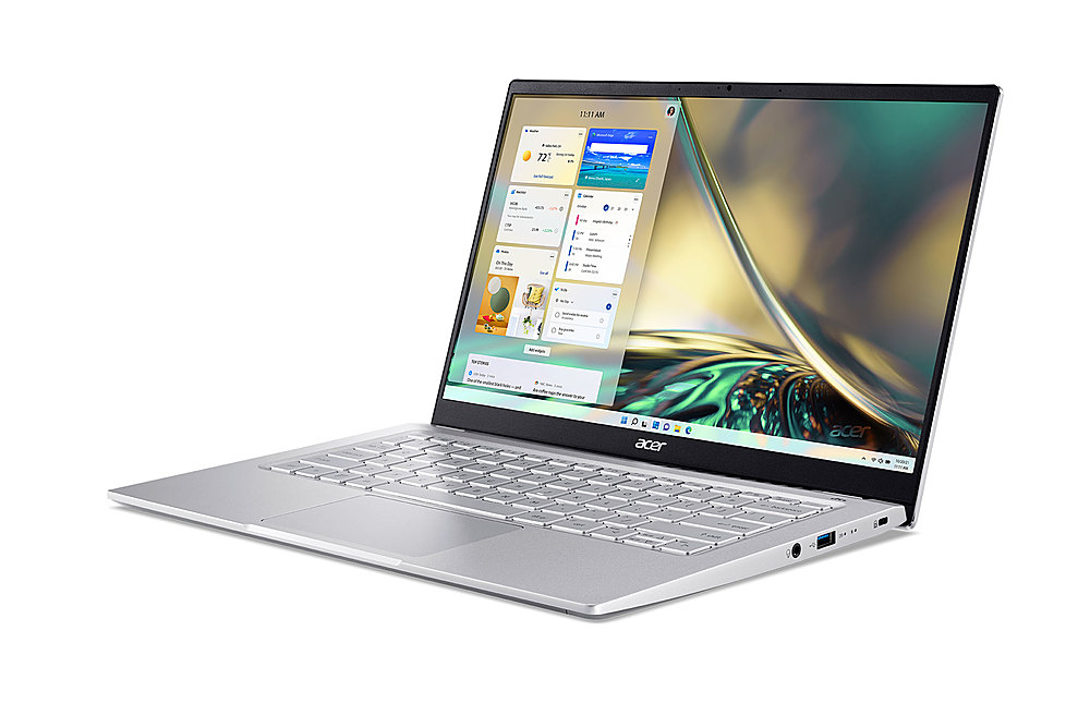 Acer - Swift 3 -14” 2560x1400 100% sRGB  lntel Evo Laptop -  12th Gen Intel Core i7-1260P - 16GB LPDDR4X-1TB Gen 4 SSD - Silver