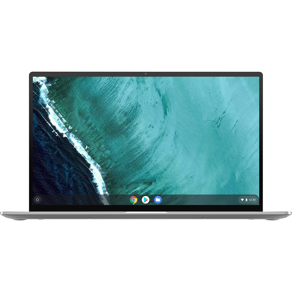 ASUS - Flip C434TA 2-in-1 14" Touch-Screen Chromebook - Intel Core m3 - 4GB Memory - 64GB eMMC Flash Memory - Spangle Silver