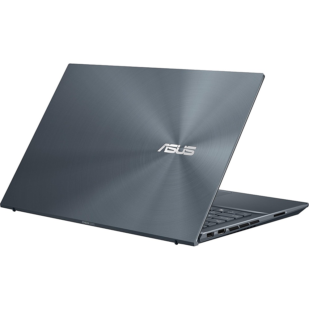 ASUS - ZenBook Pro 15.6" Touch-Screen Laptop - AMD Ryzen 9 - 16 GB Memory - NVIDIA GeForce RTX 3050 Ti - Pine Gray