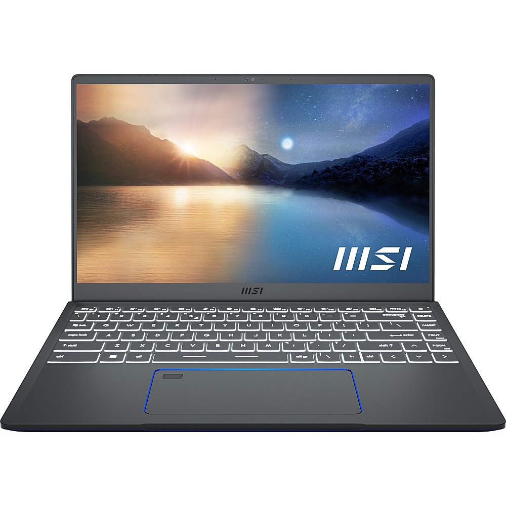 MSI - Prestige 14 14" Laptop - Intel Core i7 - 16 GB Memory - NVIDIA GeForce GTX 1650 - 512 GB SSD - Carbon Gray
