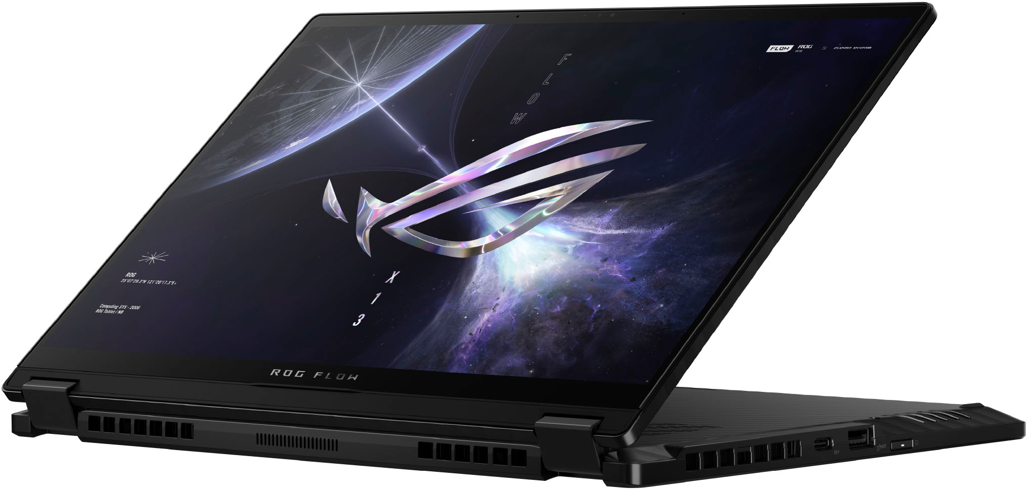 ASUS - ROG 13.4" Touchscreen Gaming Laptop 1920 x 1200 FHD AMD Ryzen 9 with 16GB Memory-NVIDIA GeForce RTX 3050Ti-512GB SSD - Off Black