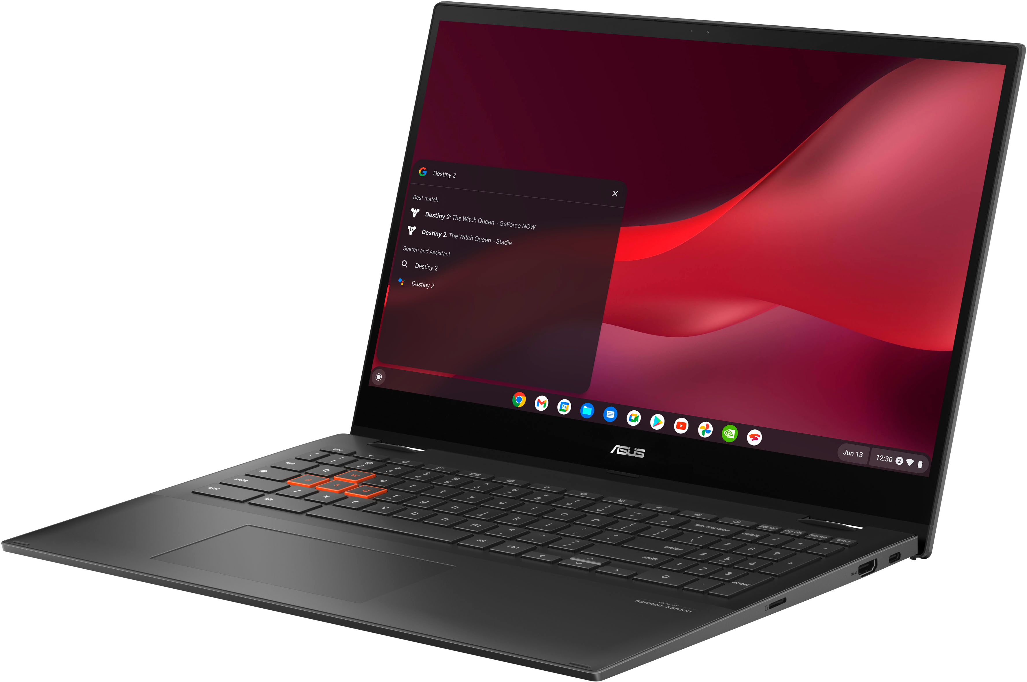 ASUS - 15.6" Touchscreen Cloud Gaming Chromebook - Intel Core i5-1135G7 - 8GB Memory - 256GB SSD