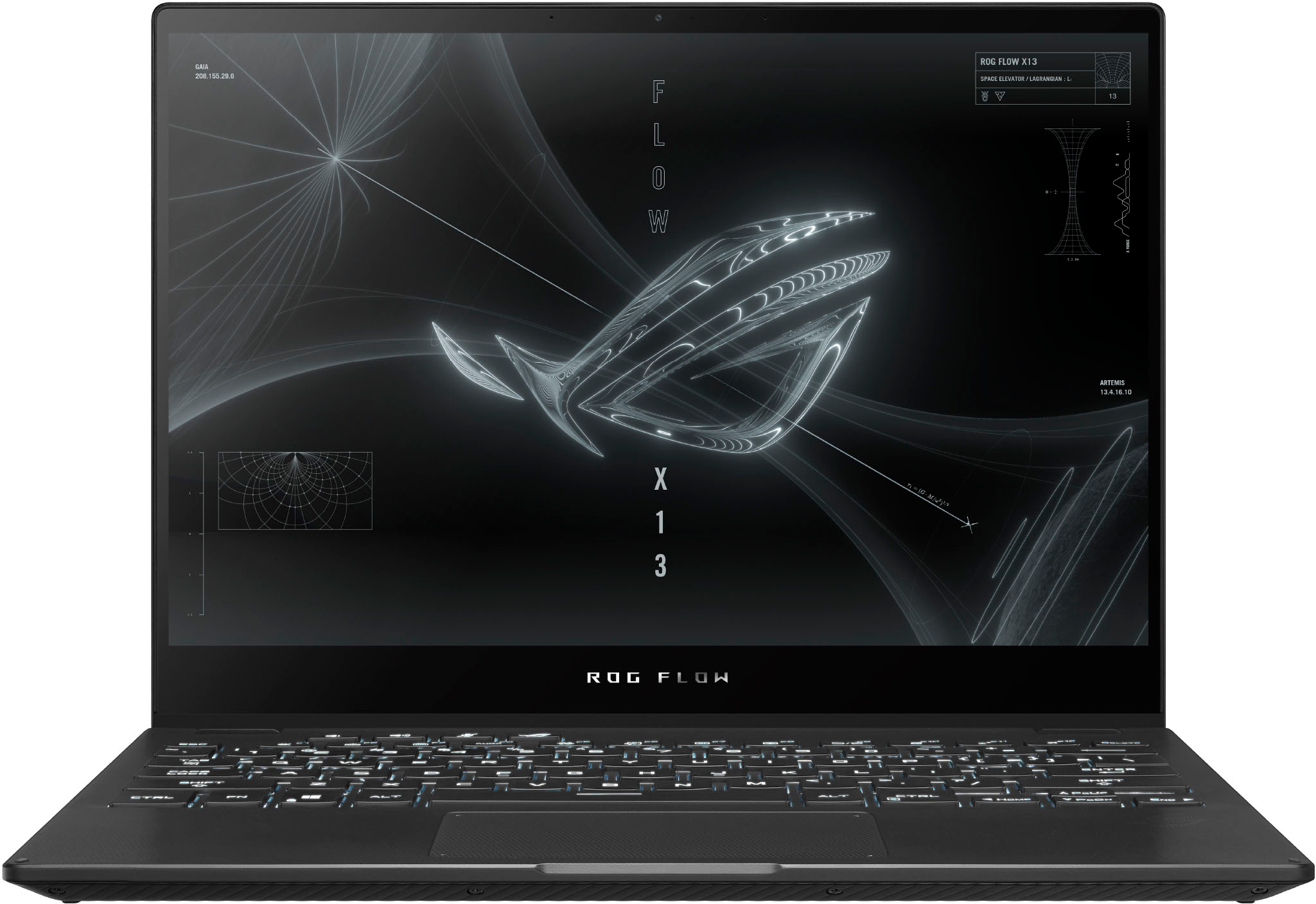 ASUS - ROG 13.4" Touchscreen Gaming Laptop - AMD Ryzen 9 - 16GB Memory - NVIDIA GeForce RTX 3050 Ti V4G Graphics - 1TB SSD - Off Black