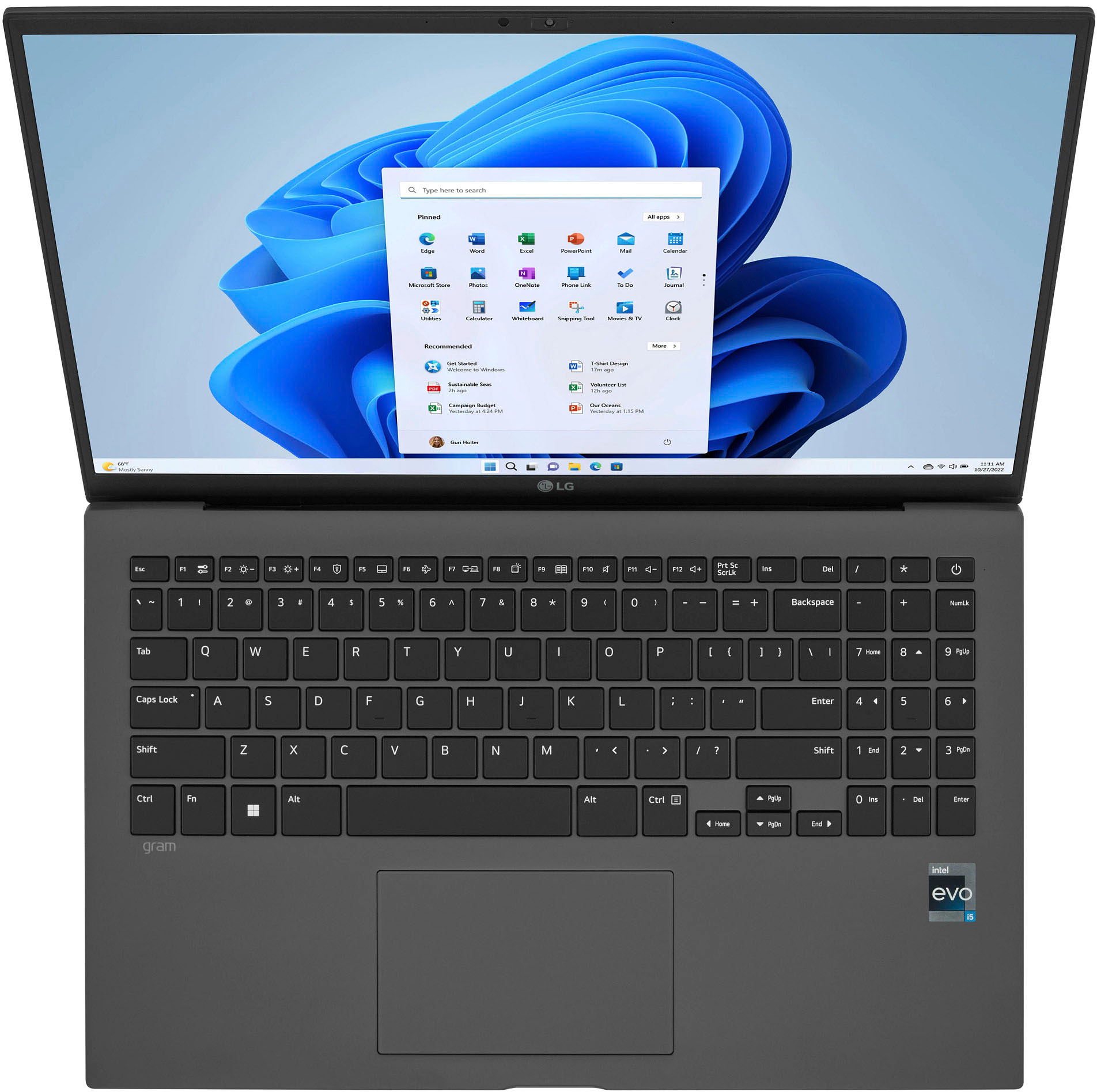 LG - gram 15” Laptop - Intel Evo Platform 13th Gen Intel Core i7 with 32GB RAM - 1TB NVMe SSD