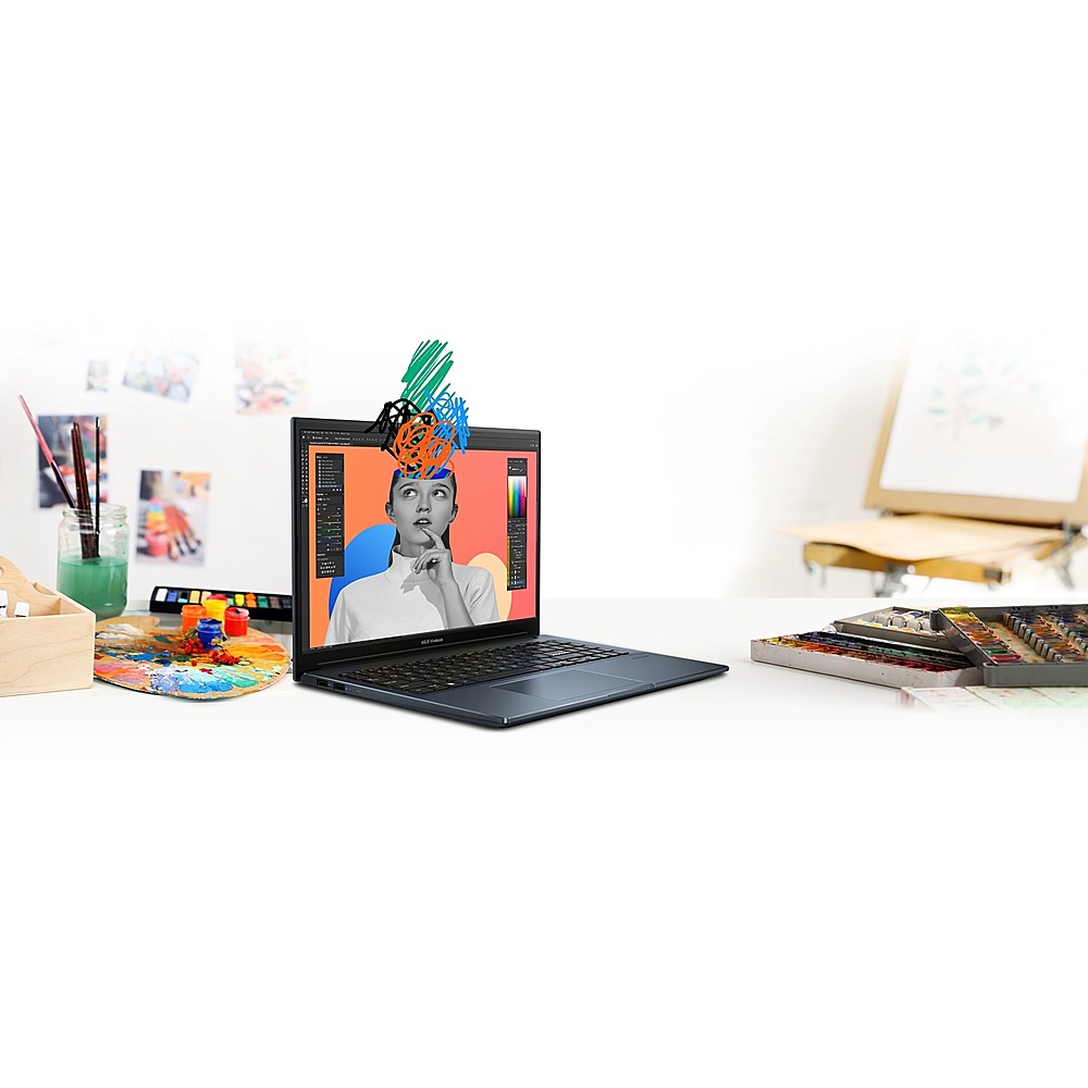 ASUS - VivoBook Pro 15 M6500 15.6" Laptop - AMD Ryzen 5 - Memory - NVIDIA GeForce GTX 1650 - 512 GB SSD - Quiet Blue