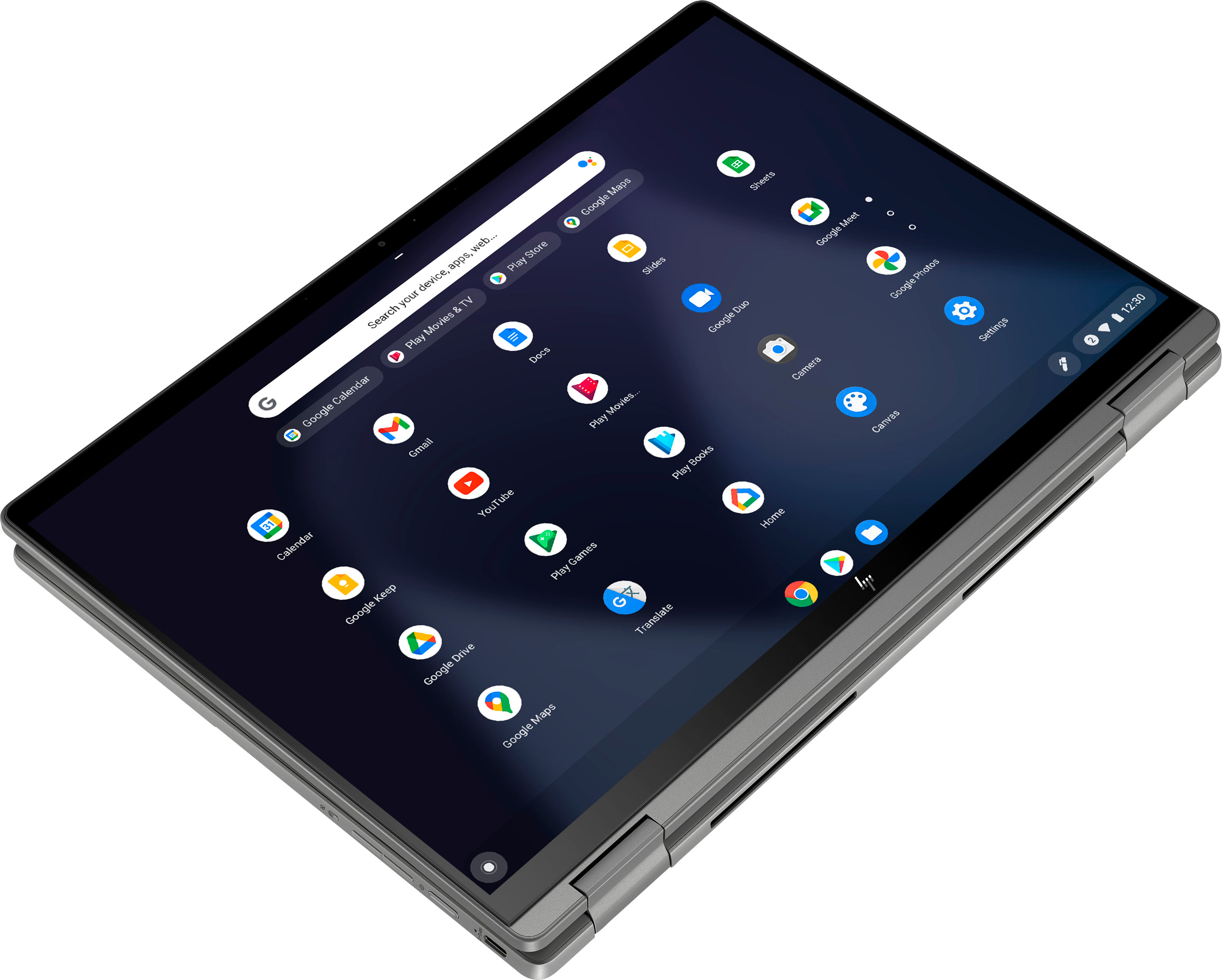 HP - 2-in-1 14" Touch-Screen Chromebook - Intel Celeron - 4GB Memory - 64GB eMMC - Natural Silver