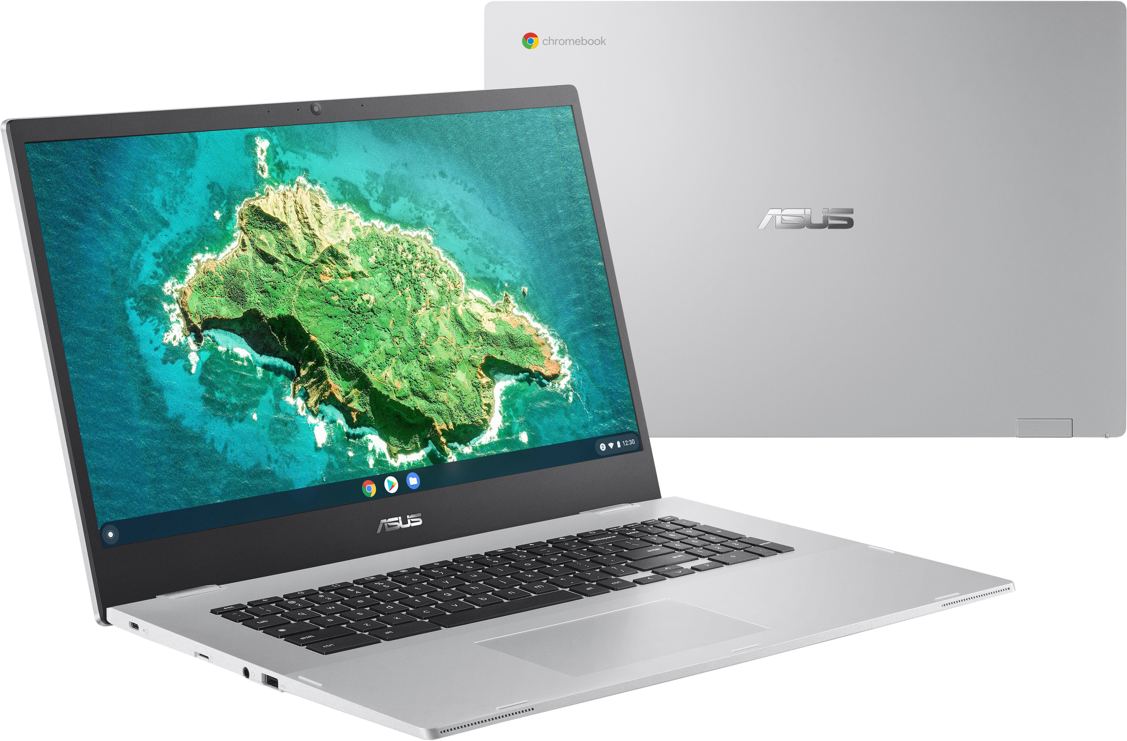 ASUS - 17.3" Chromebook - Intel Celeron N4500 with  4GB Memory - 64GB eMMC