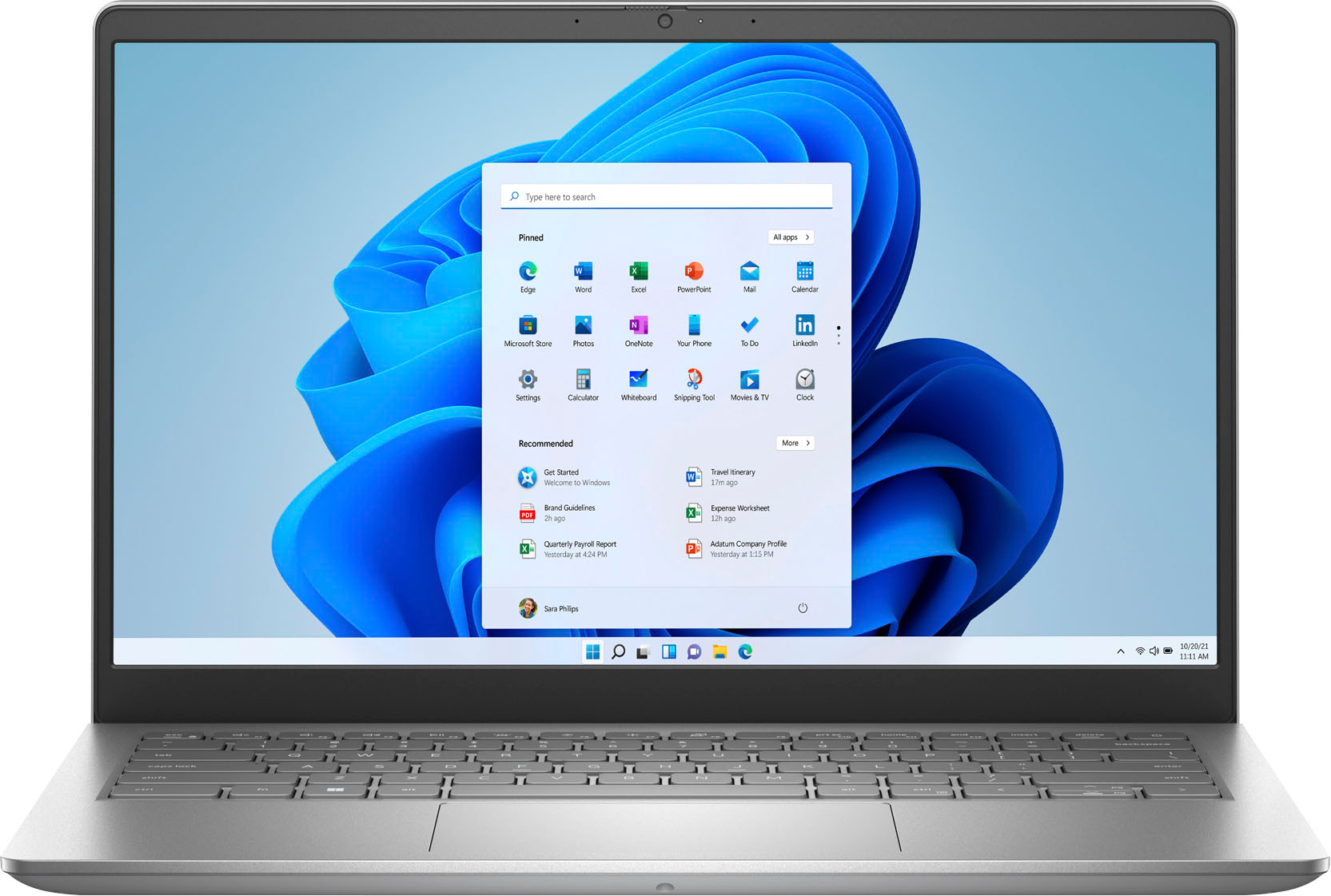 Dell - Inspiron 3420 14" Touch Laptop - Snapdragon 8cx Gen 2 - 8GB Memory - 256GB Solid State Drive - Platinum Silver