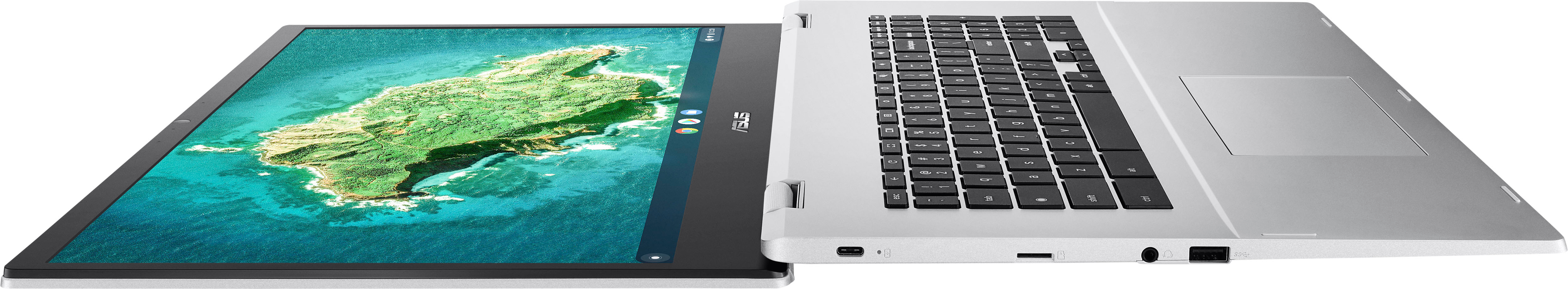 ASUS - 17.3" Chromebook - Intel Celeron N4500 with  4GB Memory - 64GB eMMC