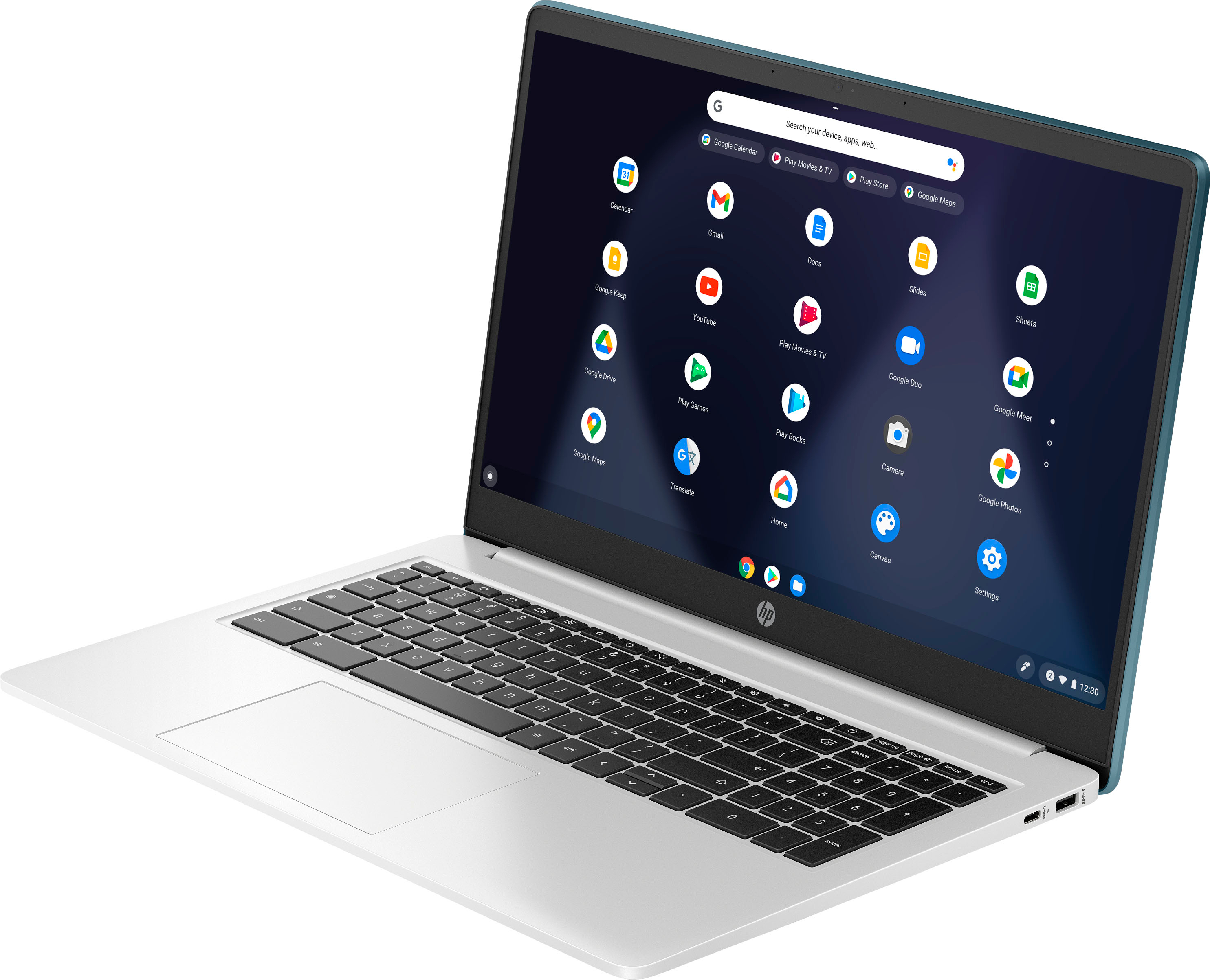 HP - 15.6" Chromebook - Intel Pentium Silver - 8GB Memory - 64GB eMMC - Mineral Silver