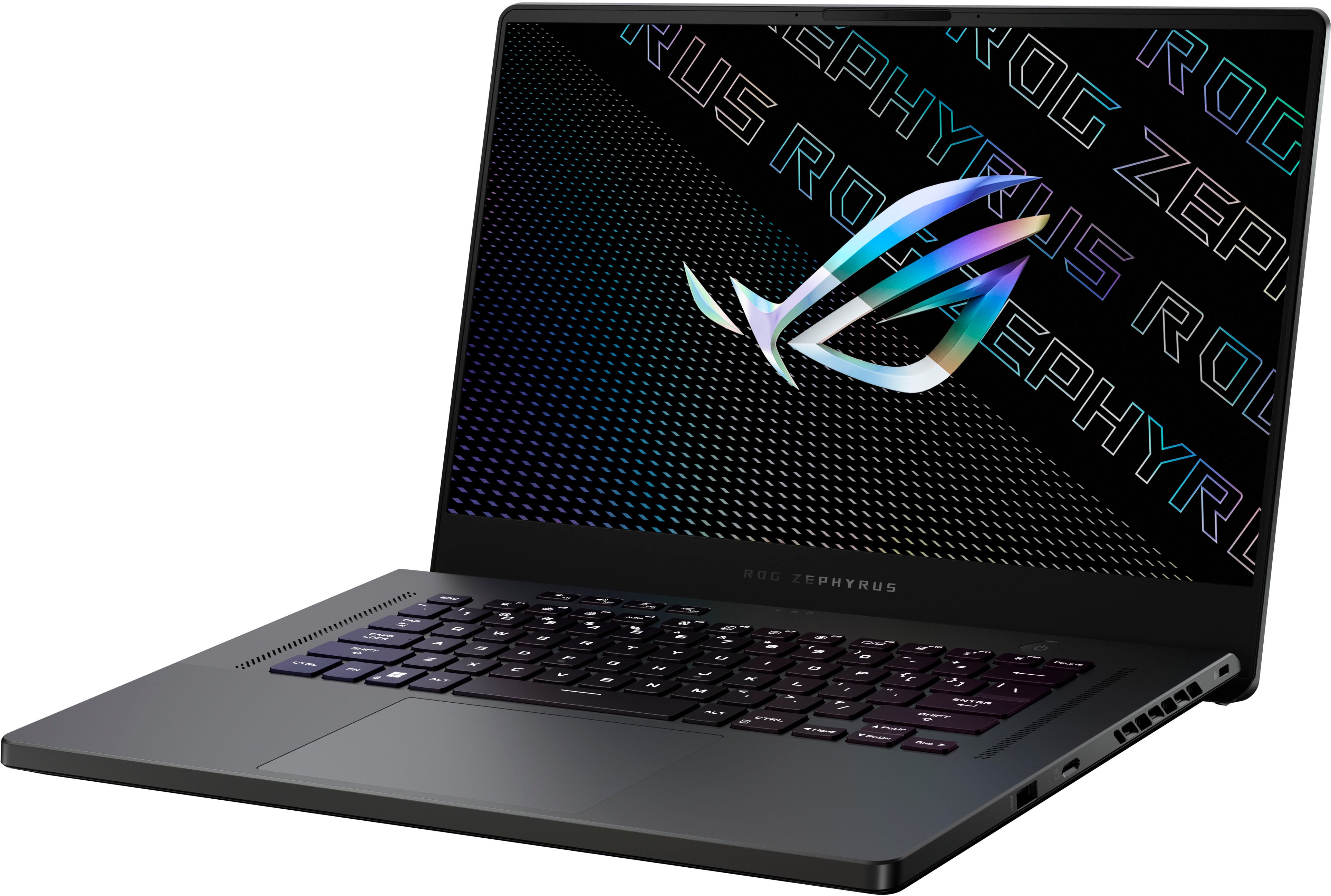 ASUS - ROG Zephyrus 15.6" WQHD 165Hz Gaming Laptop-AMD Ryzen 9-16GB DDR5 Memory-NVIDIA GeForce RTX 3070 Ti-1TB PCIe 4.0 SSD - Eclipse Gray