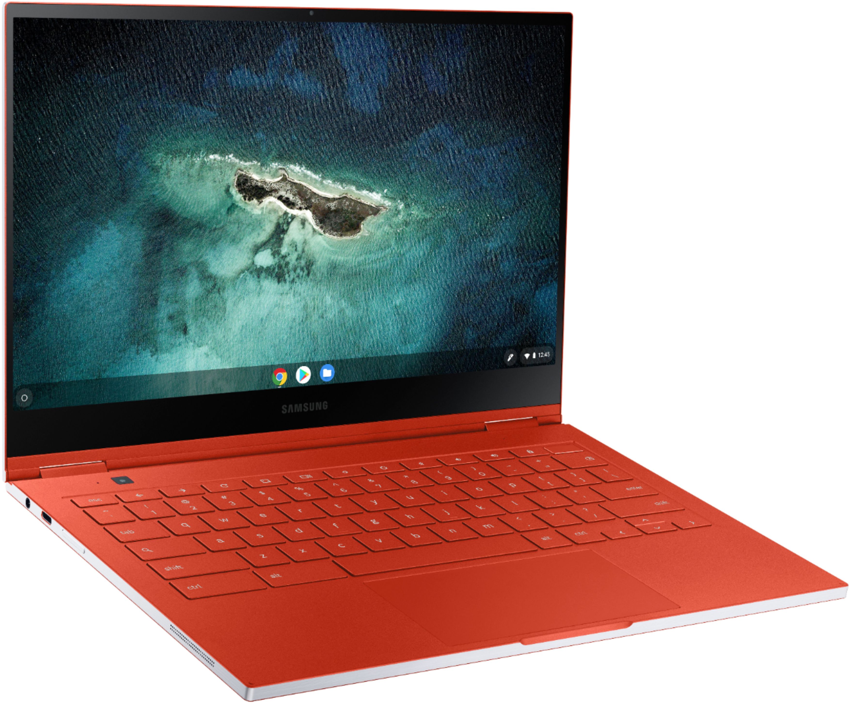 Samsung - Galaxy 13.3" 4K Ultra HD Touch-Screen Chromebook - Intel Core i5 - 8GB Memory - 256GB SSD - Fiesta Red