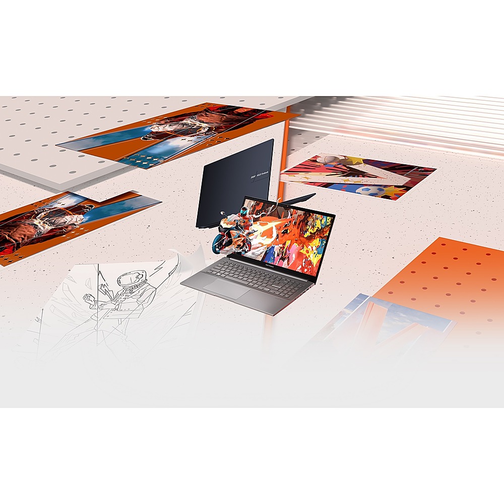 ASUS - VivoBook Pro 15 M6500 15.6" Laptop - AMD Ryzen 5 - Memory - NVIDIA GeForce GTX 1650 - 512 GB SSD - Quiet Blue