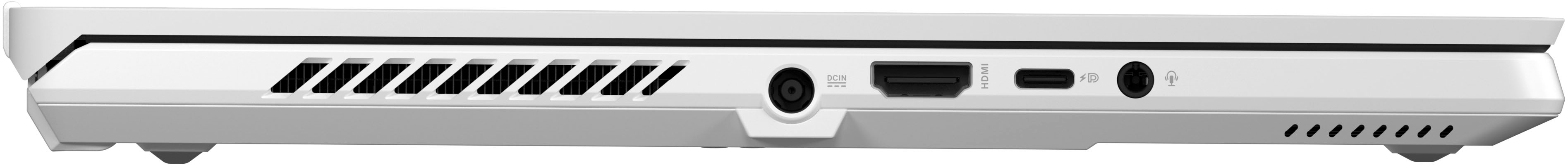 ASUS - ROG 14” 165Hz Gaming Laptop QHD-AMD Ryzen 7 7735HS with 16GB DDR5 Memory – NVIDIA RTX 4050 6G GDDR6 – 512GB PCIe 4.0 SSD - Moonlight White