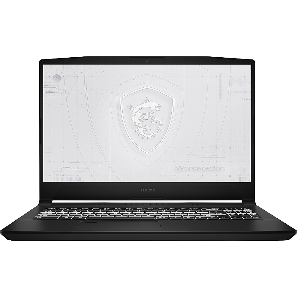MSI - WF66 15.6" Laptop - Intel Core i7 - 16GB Memory - NVIDIA Quadro A2000 - 1TB SSD - Black