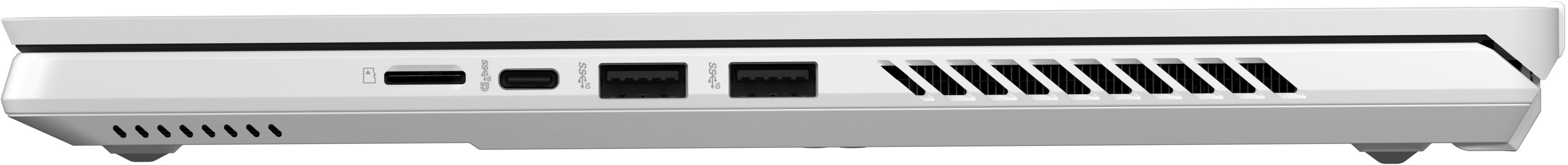 ASUS - ROG 14” 165Hz Gaming Laptop QHD-AMD Ryzen 7 7735HS with 16GB DDR5 Memory – NVIDIA RTX 4050 6G GDDR6 – 512GB PCIe 4.0 SSD - Moonlight White