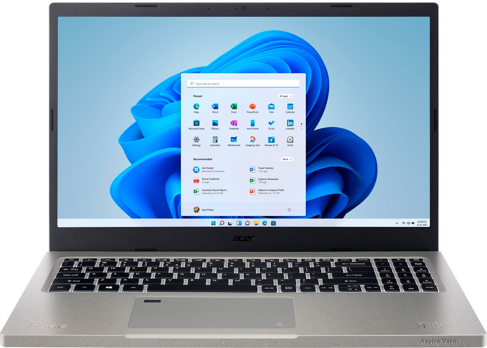 Acer - Aspire Vero - Green PC Laptop - 15.6” Full HD - 12th Gen Intel Core i5-1235U - 8GB DDR4 - 512GB Gen 4 SSD - Gray